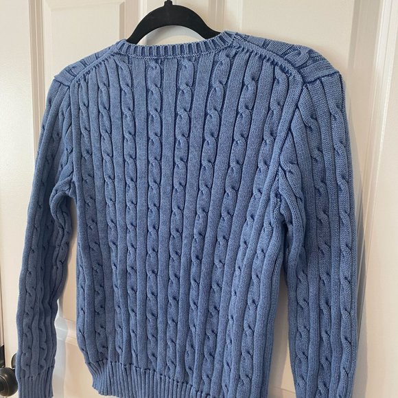 Polo by Ralph Lauren Blue Cable Knit Sweater - Picture 5 of 7